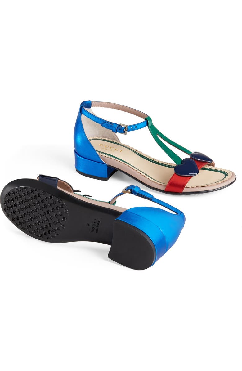 Gucci Bee Cerise Sandal, Alternate, color,