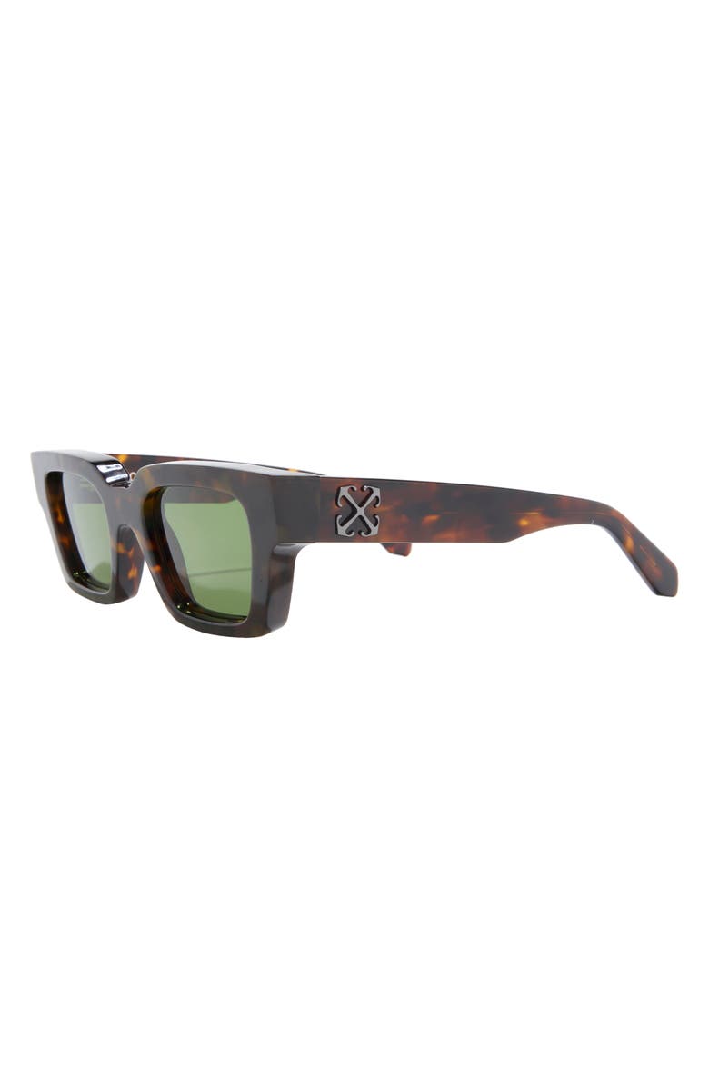 Off-White Virgil 50mm Square Sunglasses, Alternate, color, Havana Green