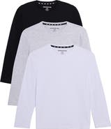 XRAY Kids' 3-Pack Long Sleeve Cotton T-Shirts