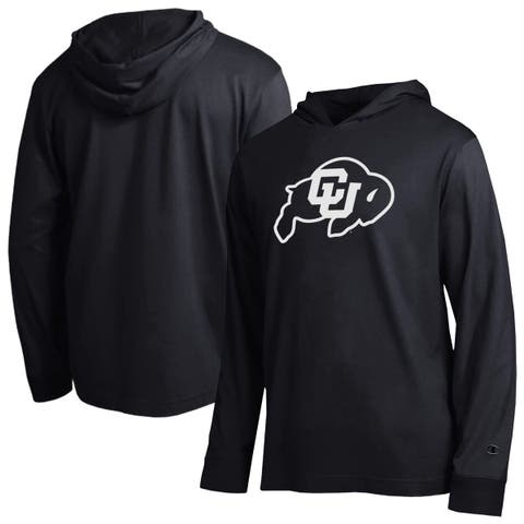 Men's Champion Black Colorado Buffaloes Tonal All-Star Long Sleeve Hooded T-Shirt