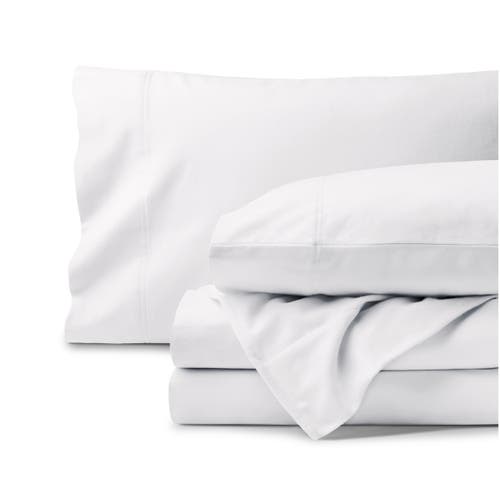 Bare Home 100% Organic Cotton Flannel Sheet Set In White
