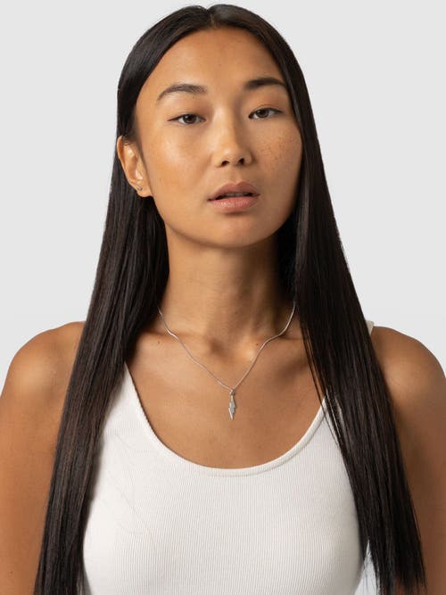 Saint + Sofia Lightning Necklace In Silver