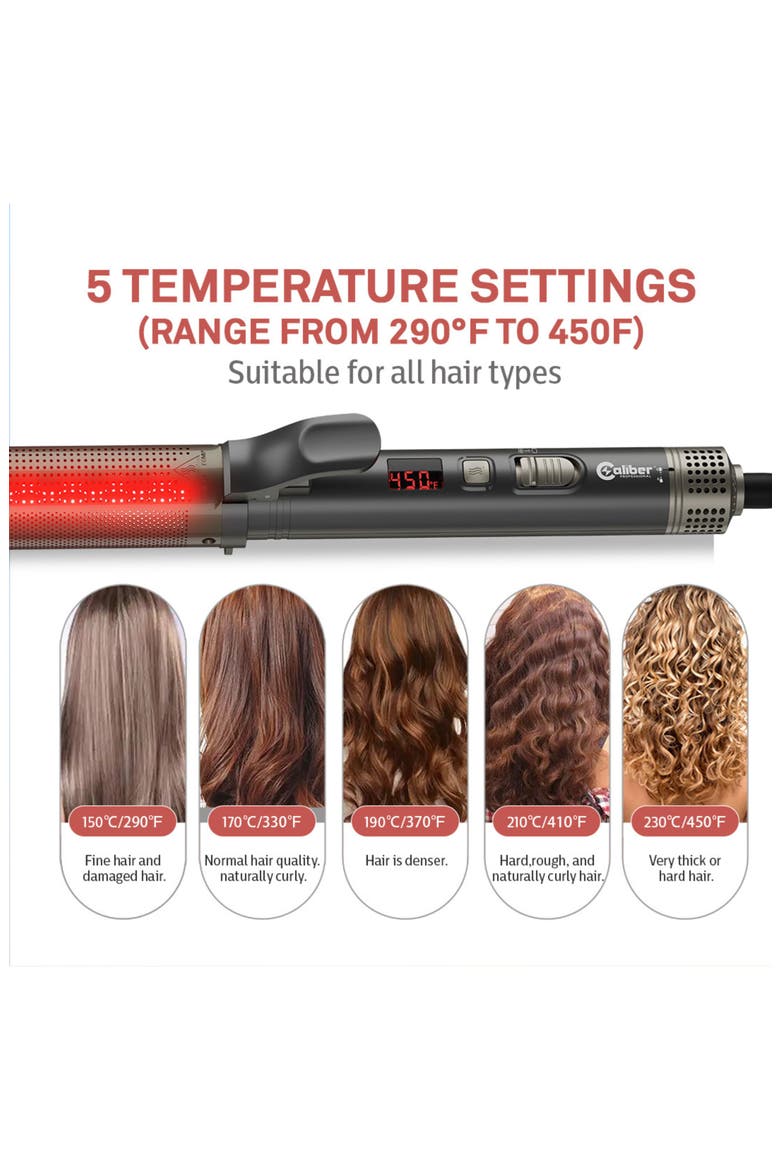 Lumina 1 1/2-Inch Professional Curling Iron, Alternate, color, Brass