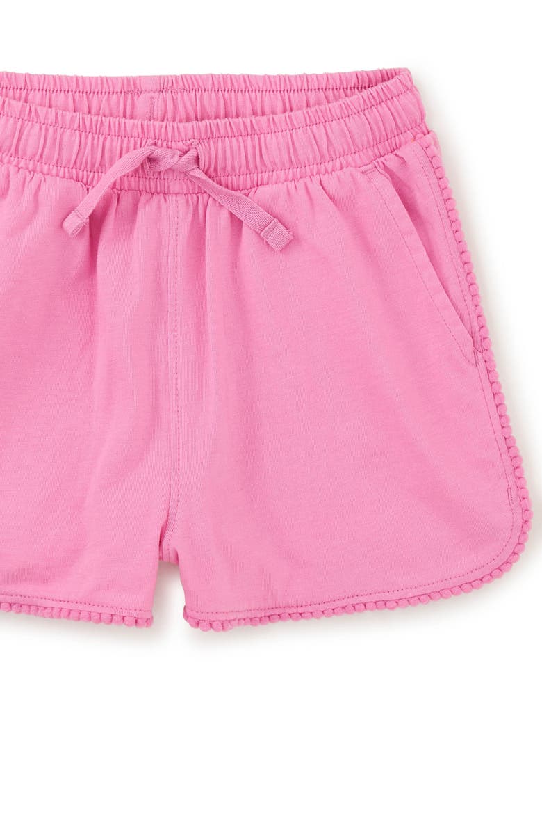 Tea Collection Pom-Pom Shorts, Alternate, color, Perennial Pink