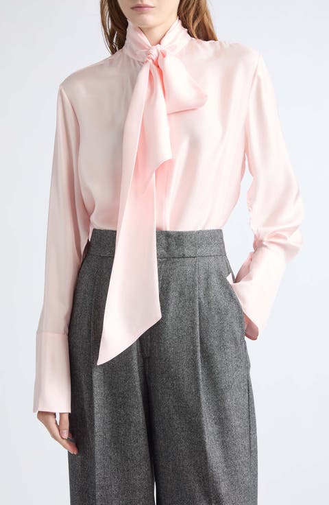 Silk Shirt with Scarf