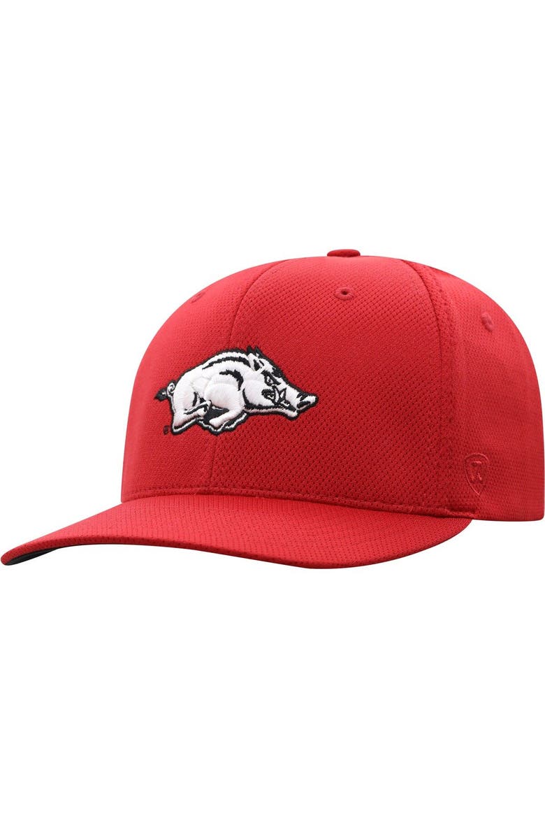Men's Top of the World Cardinal Arkansas Razorbacks Reflex Logo Flex Hat, Main, color, Cardinal