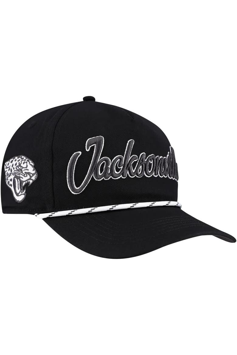 Men's '47 Black Jacksonville Jaguars Overhand Speckle Hitch