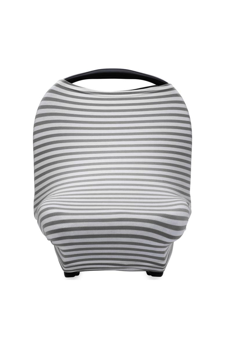 Parker Baby Co. Multi-Use Cover, Main, color, Gray/White Stripes