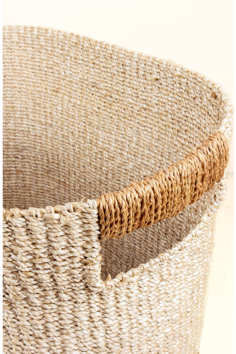 Rounded Oval Basket, Set of 2, Alternate, color, Tan