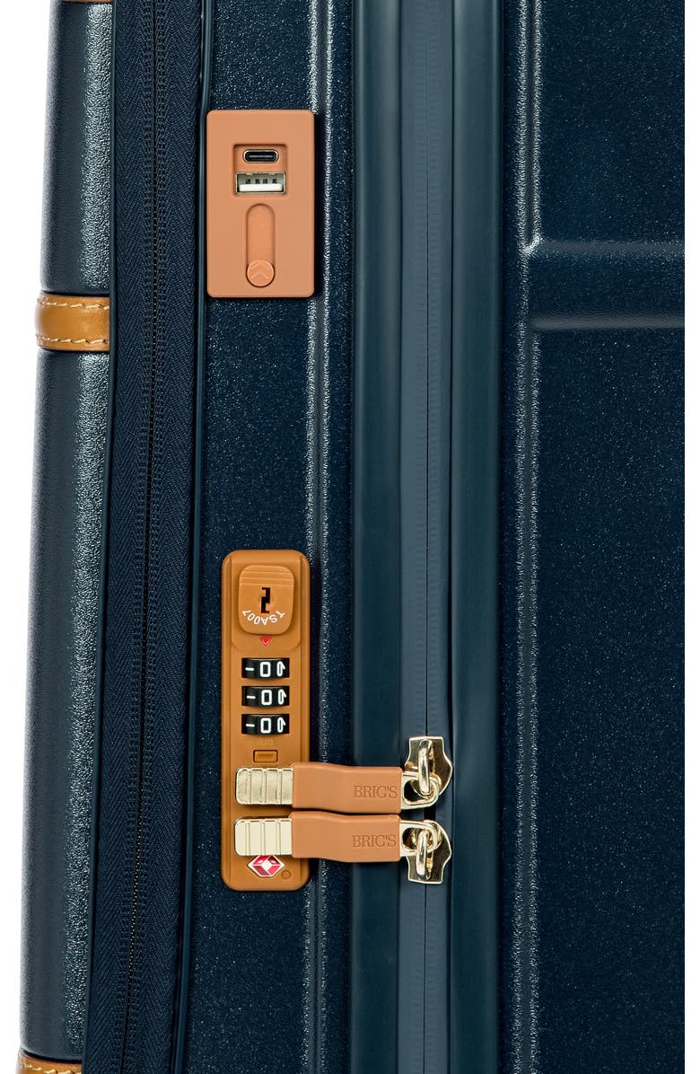 Bric's Bellagio 2.0 Pocket 21-Inch Wheeled Carry-On, Alternate, color, Blue