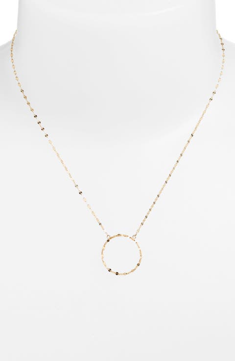 Jewelry 'Blake' Medium Circle Pendant Necklace