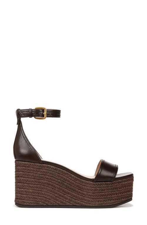Veronica Beard Women's Gianna Leather Platform Wedge Espadrille Sandals In Cacao