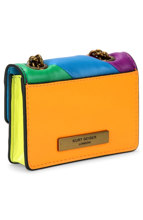 Kurt Geiger London Micro Kensington Crossbody Bag In Purple Multi