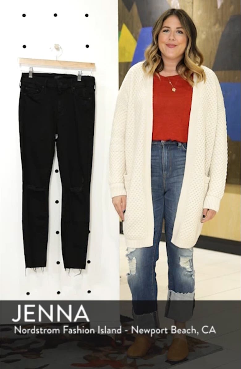 The Looker Frayed Ankle Skinny Jeans, sales video thumbnail