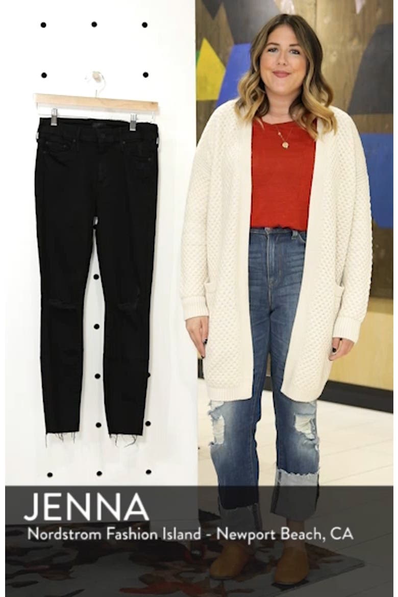 The Looker Frayed Ankle Skinny Jeans video