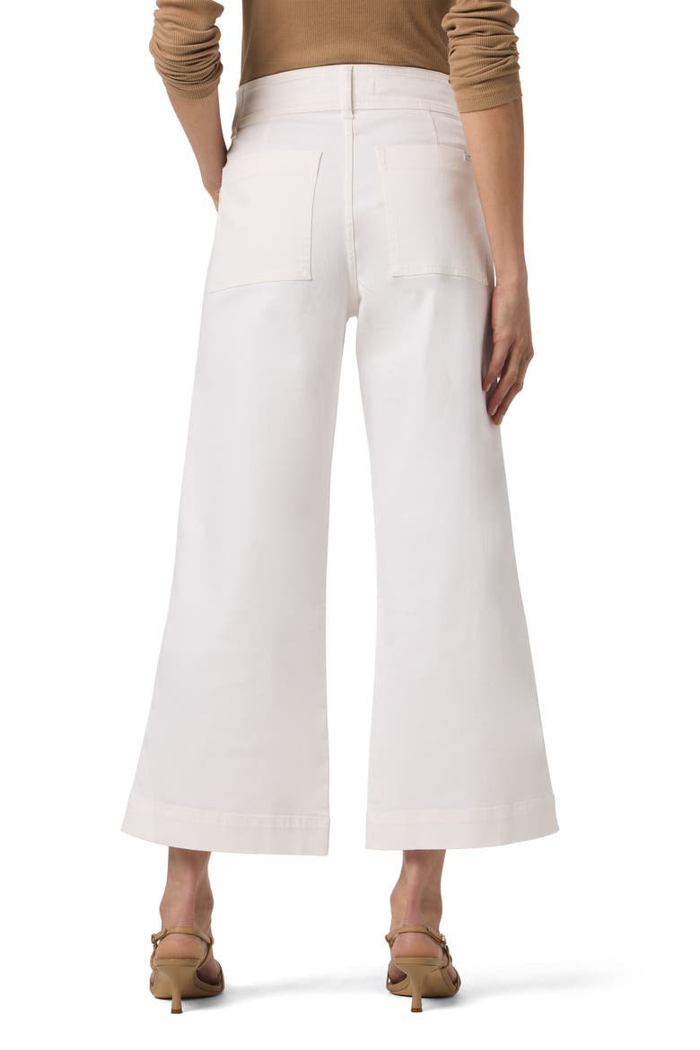 Wide Leg Ankle Cargo Jeans, Alternate, color, WHITE