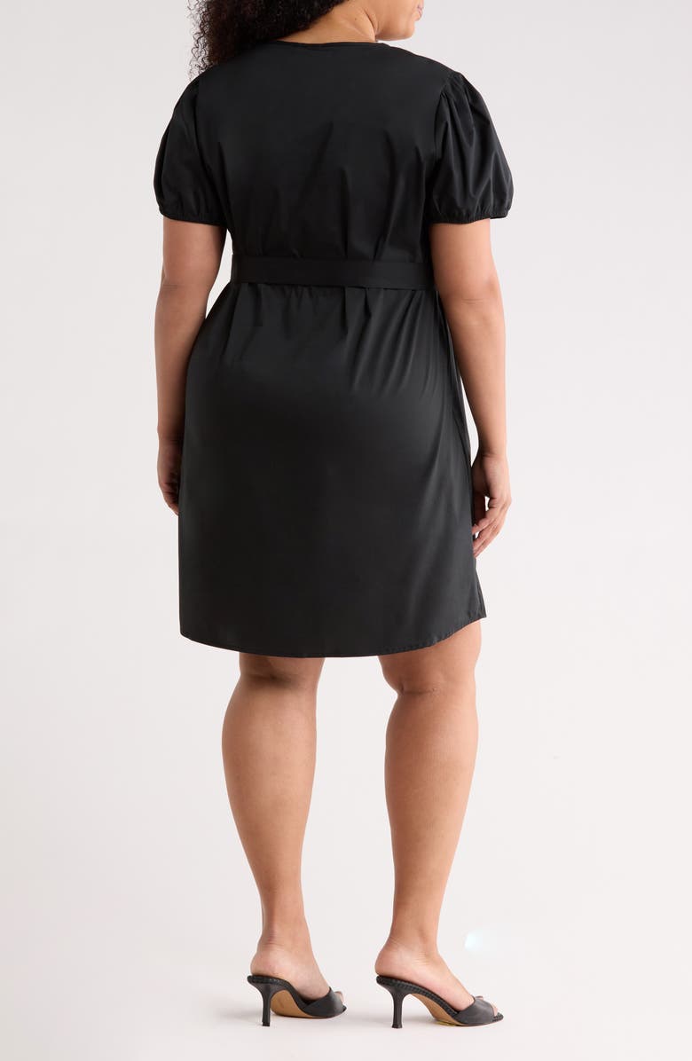 VERO MODA Tie Waist Dress, Alternate, color, Black