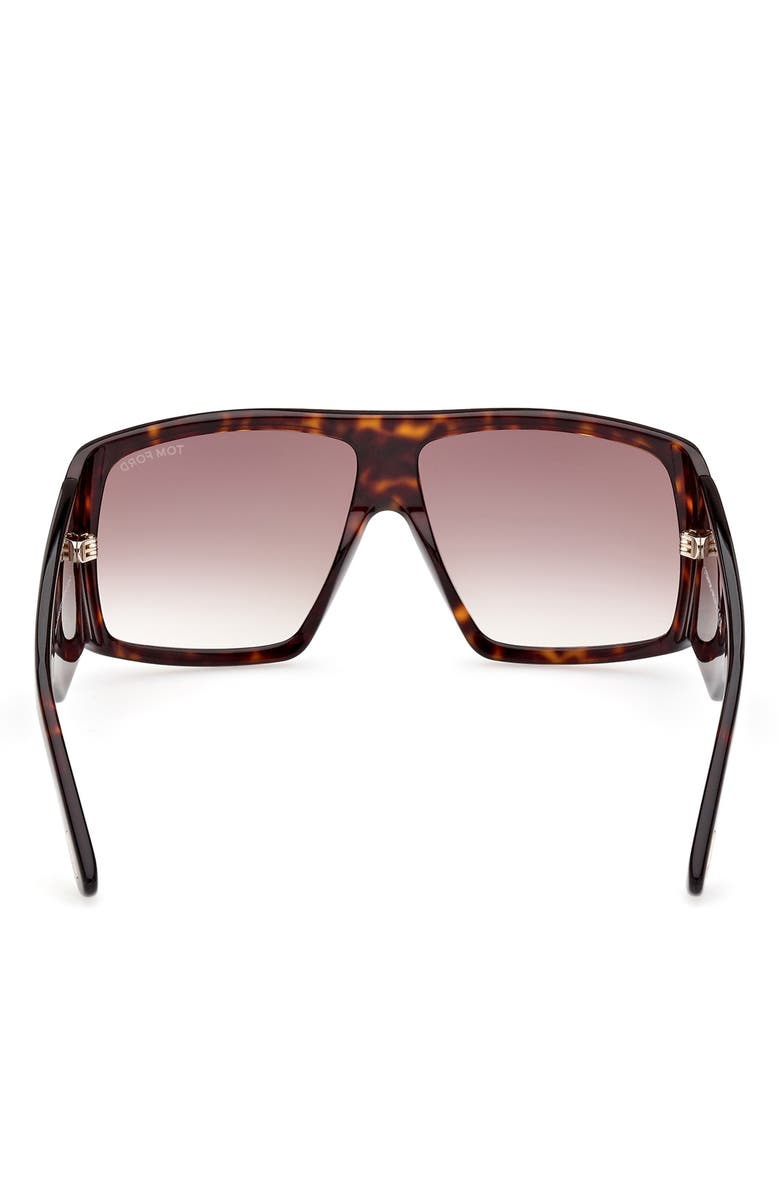 TOM FORD Raven 60mm Square Sunglasses, Alternate, color, 