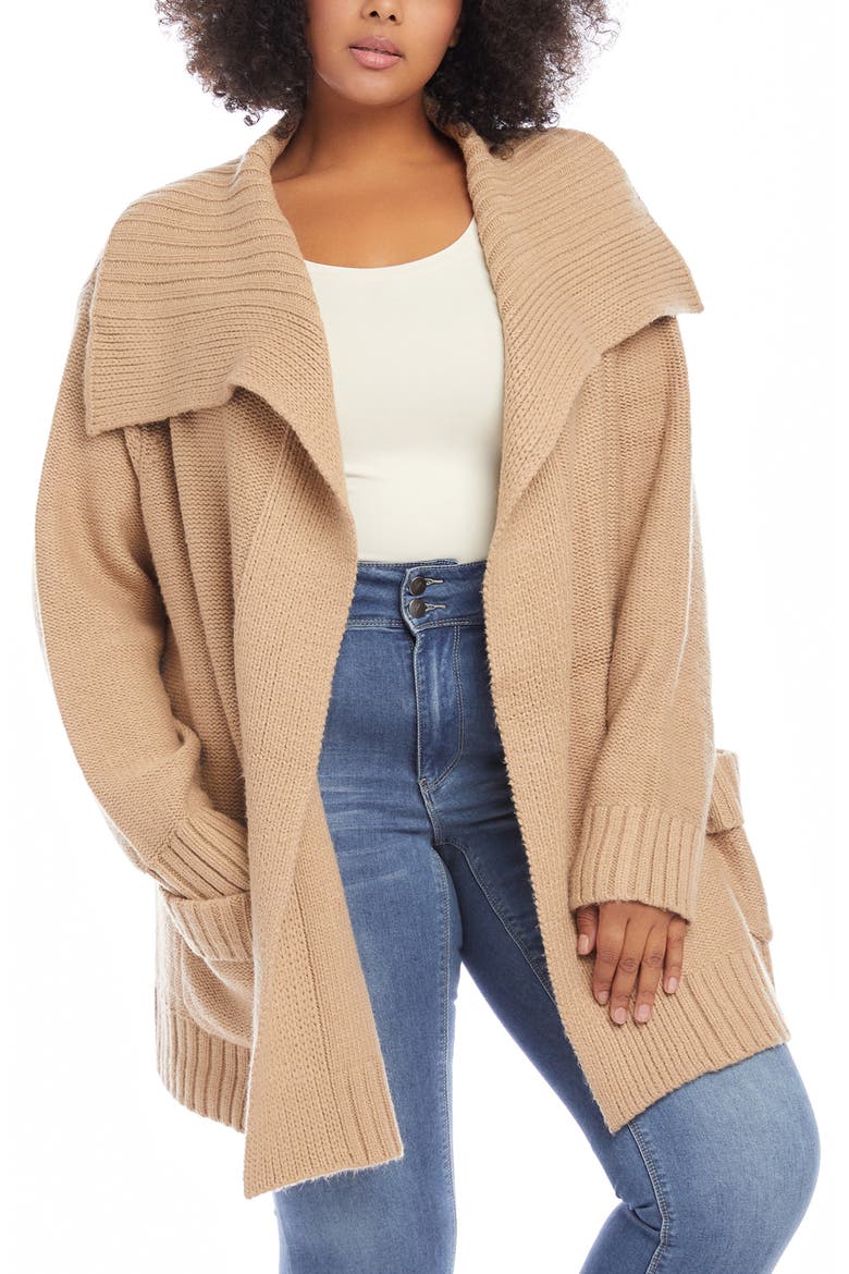 Shawl Collar Cardigan, Main, color, CAMEL