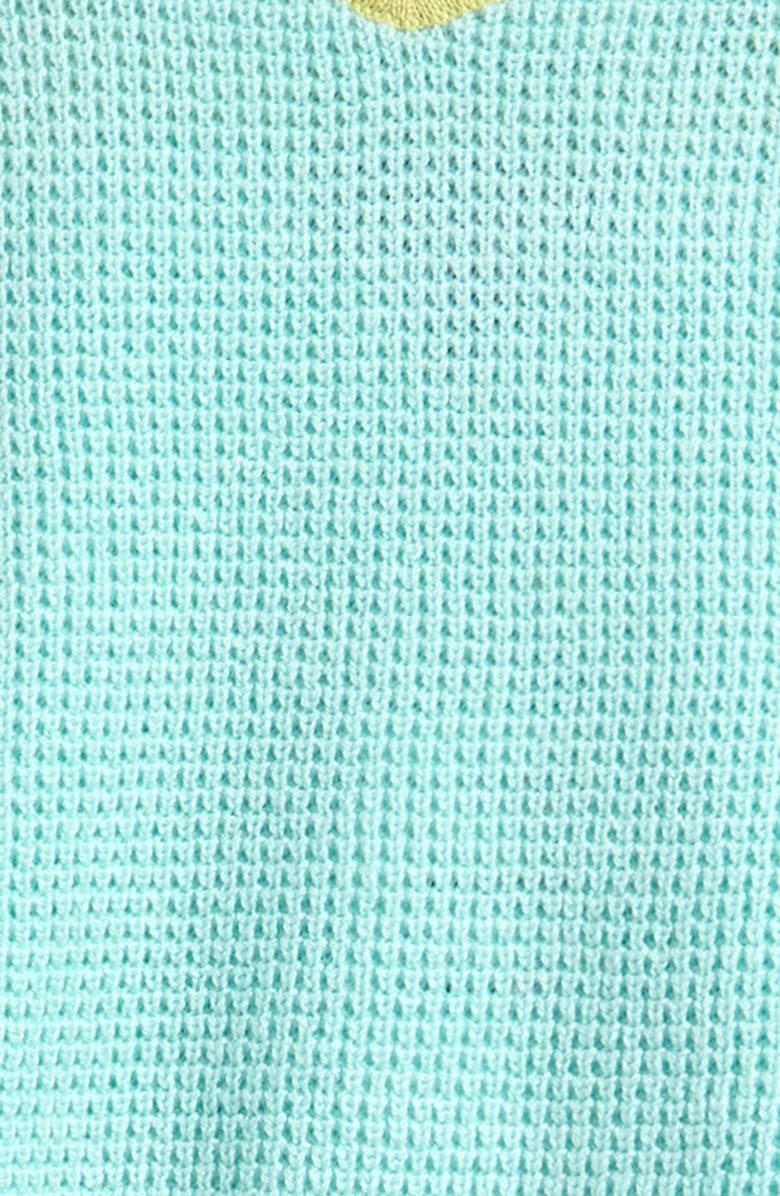 Freshman Kids' Knit Tank & Pleated Skirt Set, Alternate, color, Aqua Lime Tipping