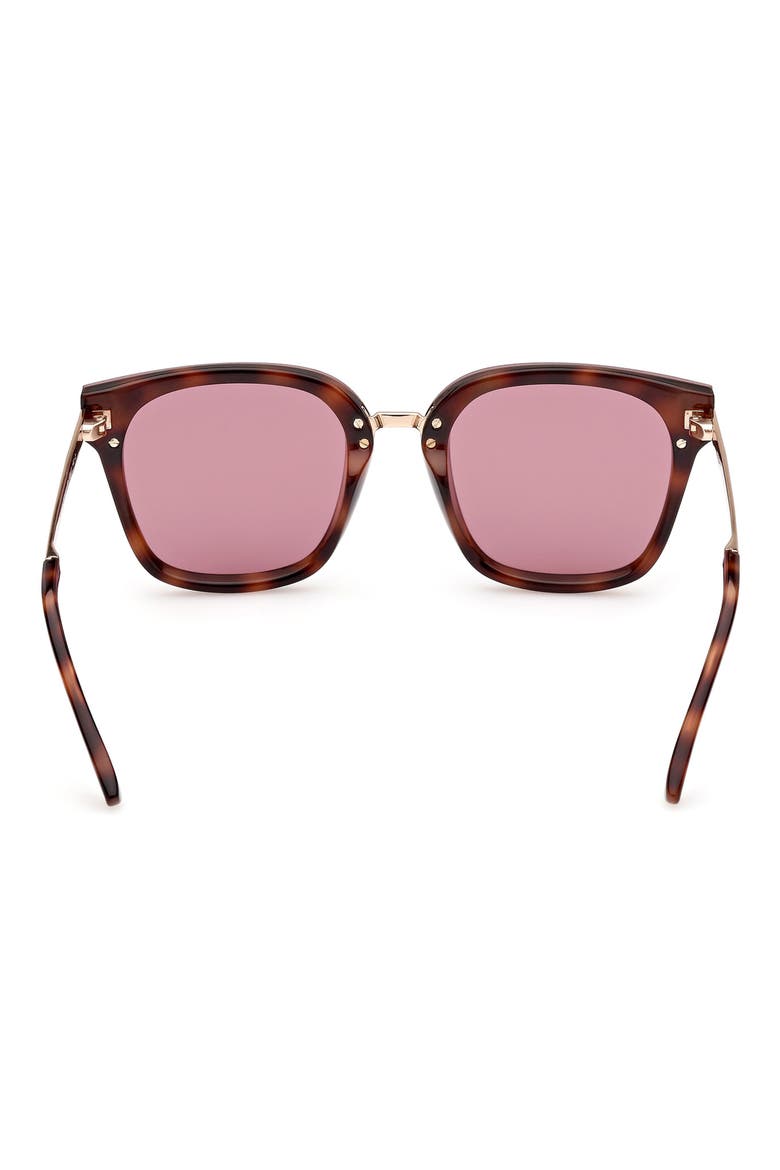 Philippa 68mm Gradient Square Sunglasses, Alternate, color, DARK HAVANA / VIOLET