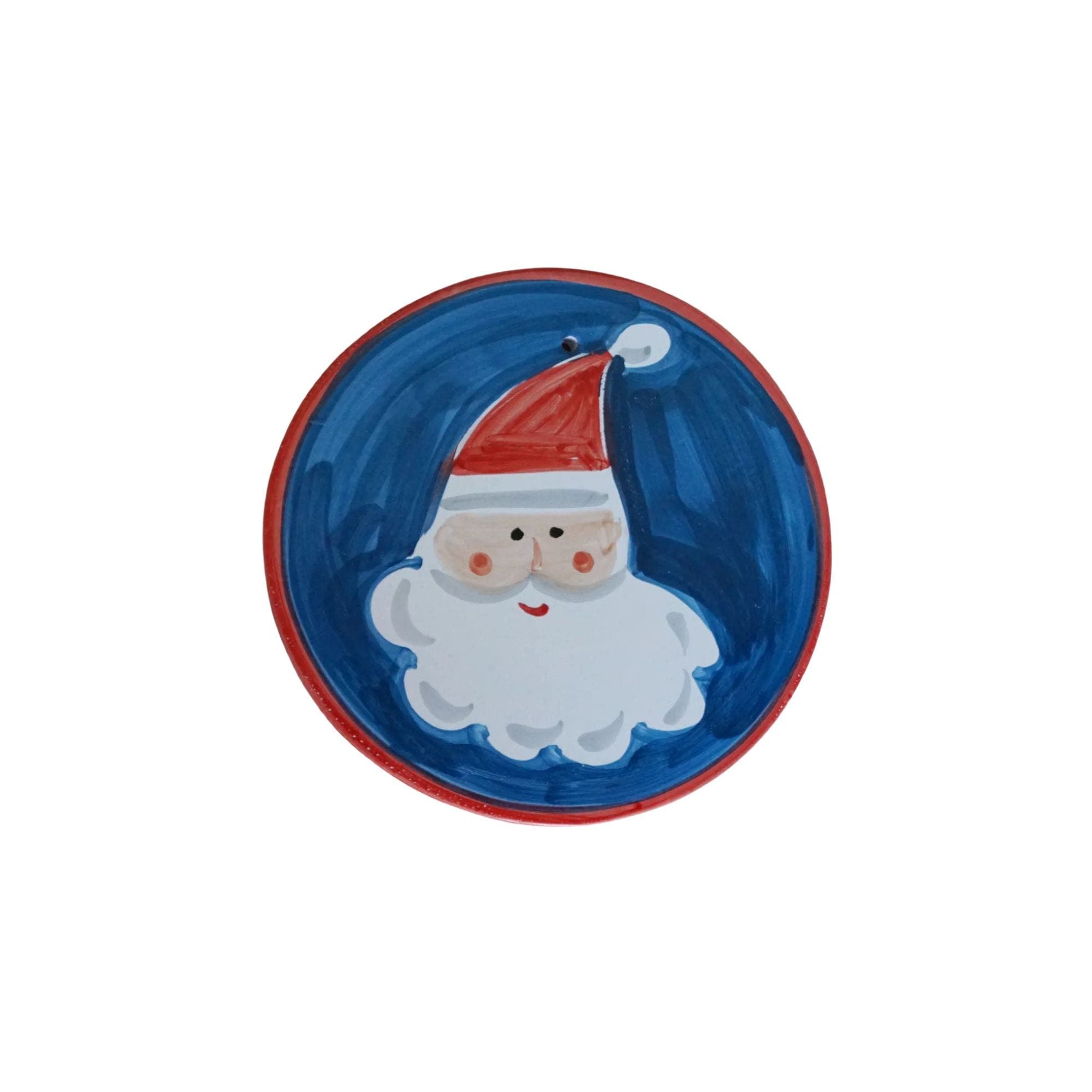 La Gabbianella Natale (santa Claus) Trivet In Blue
