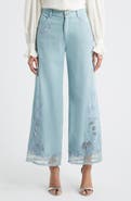 KOBI HALPERIN Adaline Embroidered Lace Nonstretch Jeans