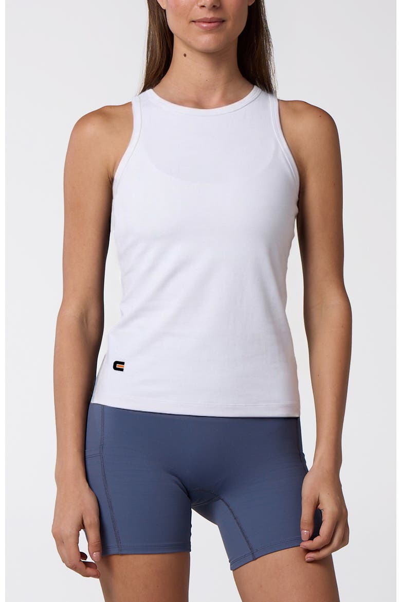 Women's Essential Fitted Tank, Main, color, White