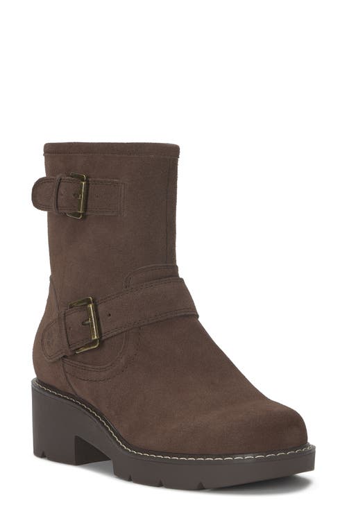 Lucky Brand Migyn Block Heel Bootie In Brown