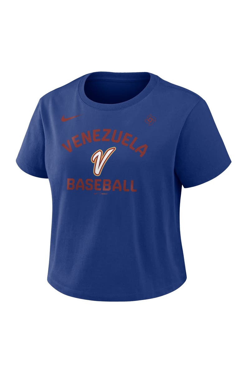 Nike Women's Nike Royal Venezuela Baseball 2026 World Baseball Classic Mod Cropped T-Shirt, Alternate, color, Royal