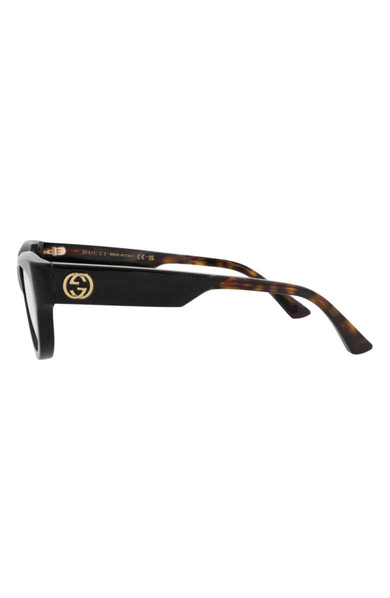 Gucci Optical Glasses, Alternate, color, Black Havana Transparent