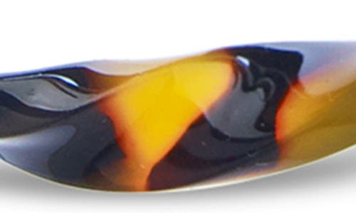 Sterling Forever Twist Resin Hoop Earrings In Gold