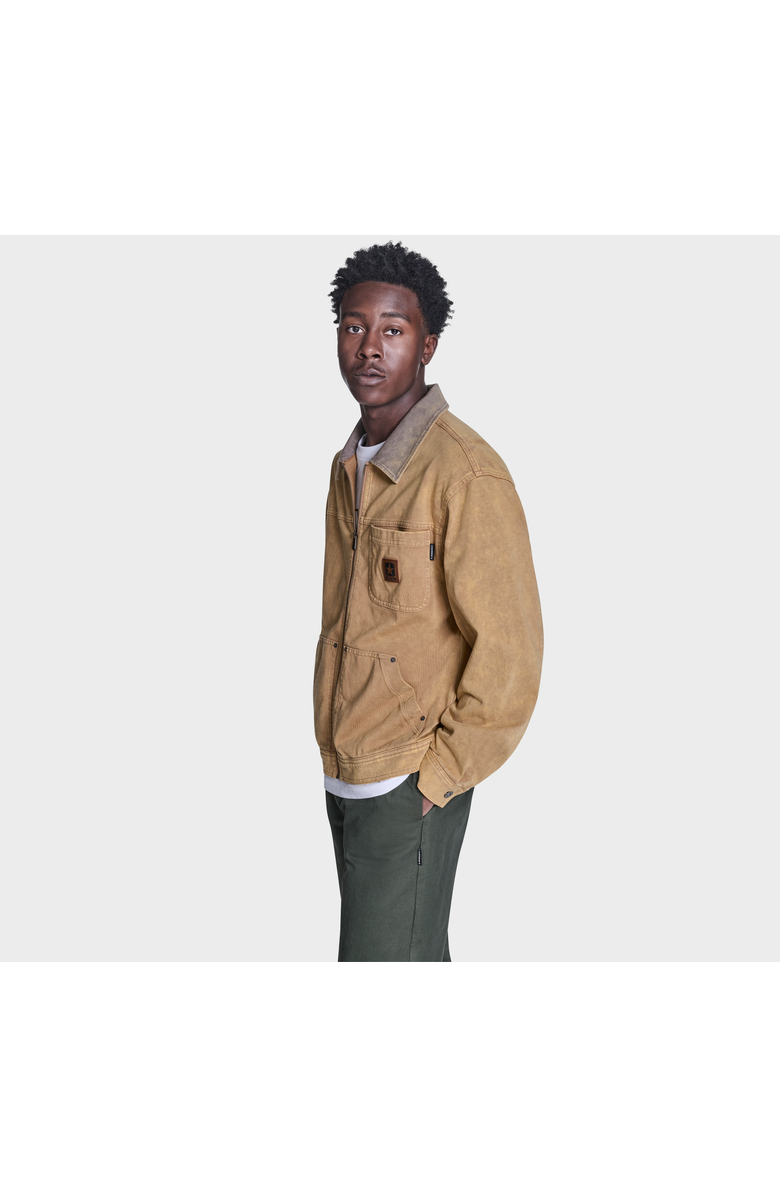 Converse Essential Zip Jacket, Alternate, color, Honey Stick