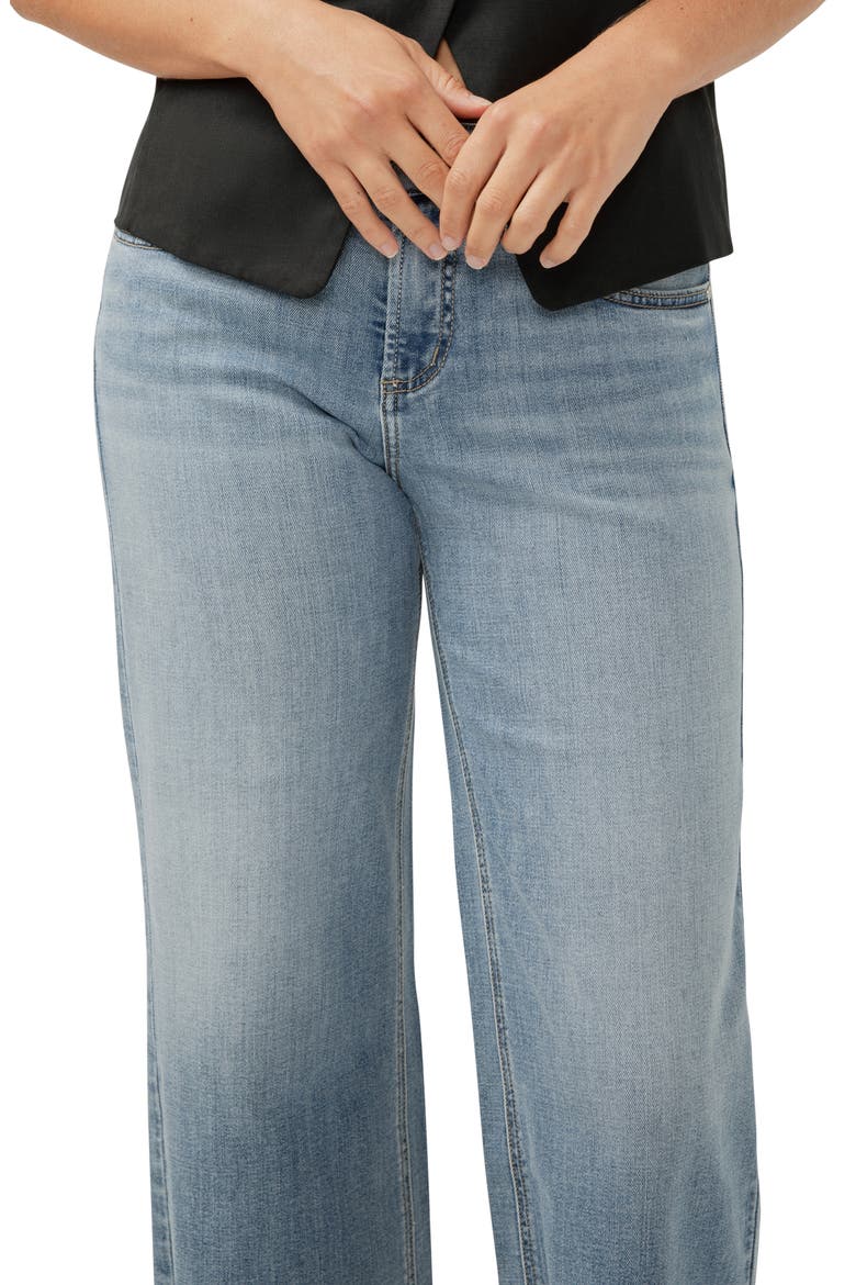 Suki Curvy Raw Hem Mid Rise Ankle Wide Leg Jeans, Alternate, color, INDIGO