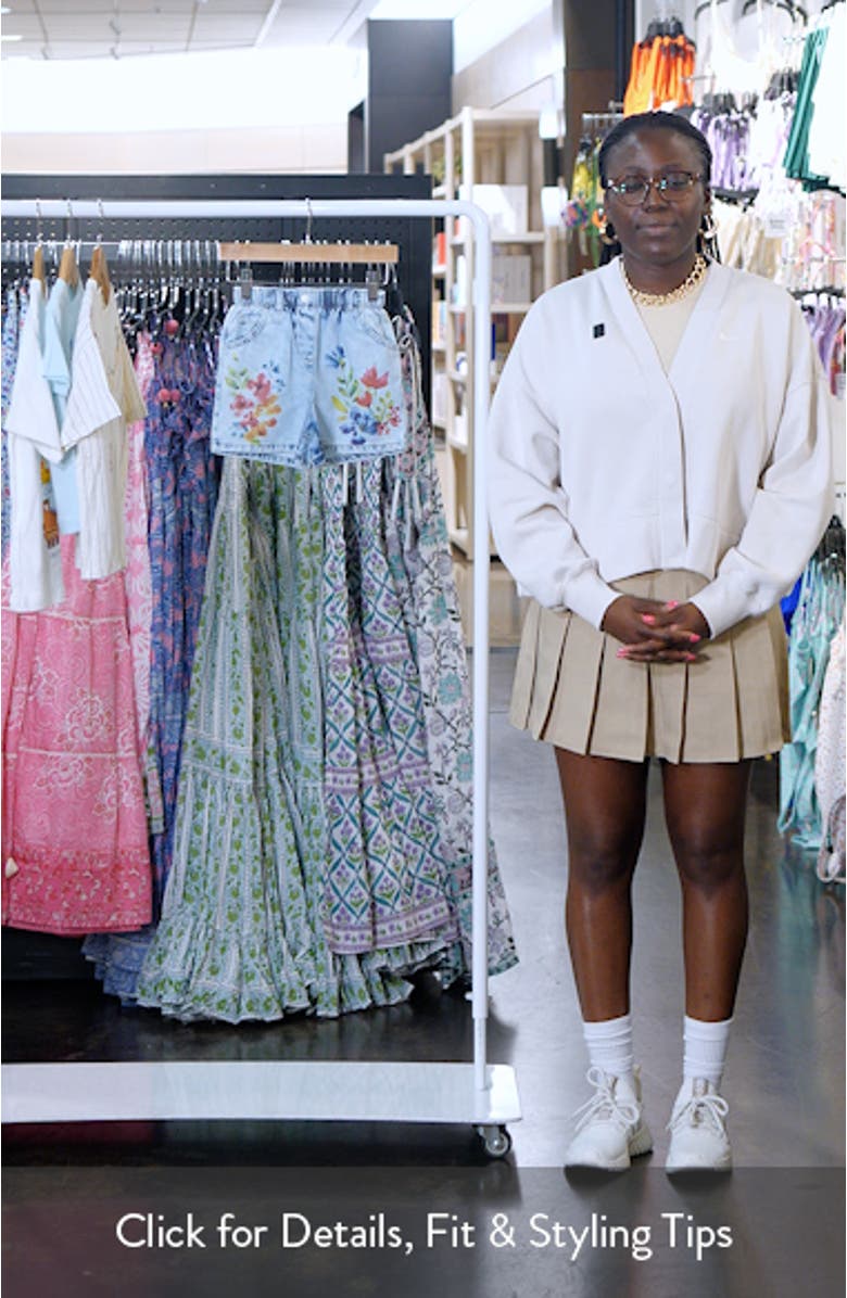 Kids' Floral Denim Shorts, sales video thumbnail