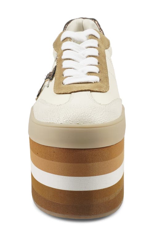 Zigi Breelynn Platform Sneaker In Rust Suede
