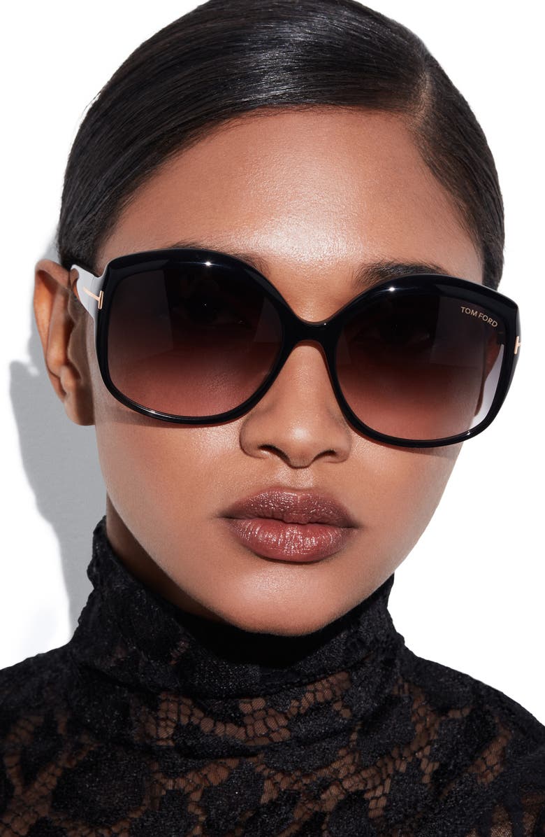 TOM FORD Chiara-02 56mm Round Sunglasses, Alternate, color,