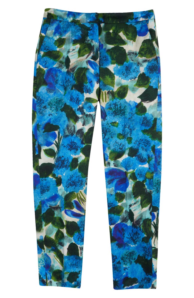 Dries Van Noten Poumas Floral Cotton Trousers, Alternate, color, 