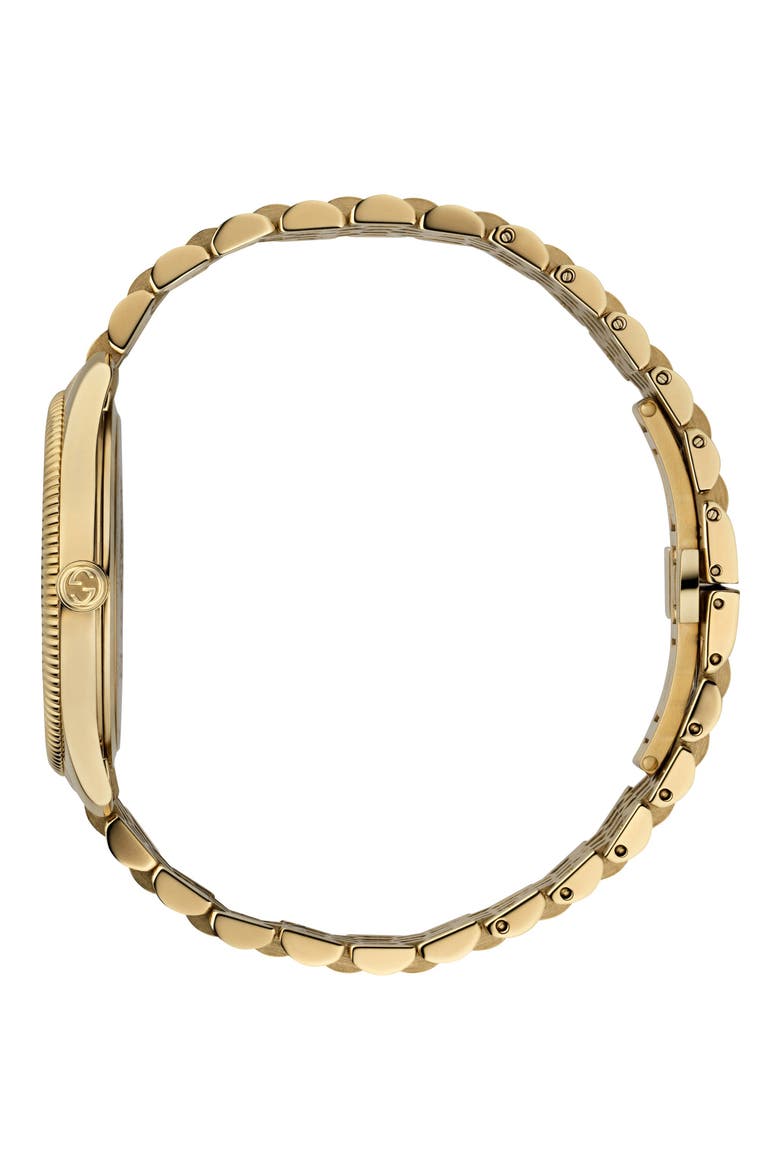 G-Timeless Bracelet Watch, 36mm, Alternate, color, SILVER/ GOLD