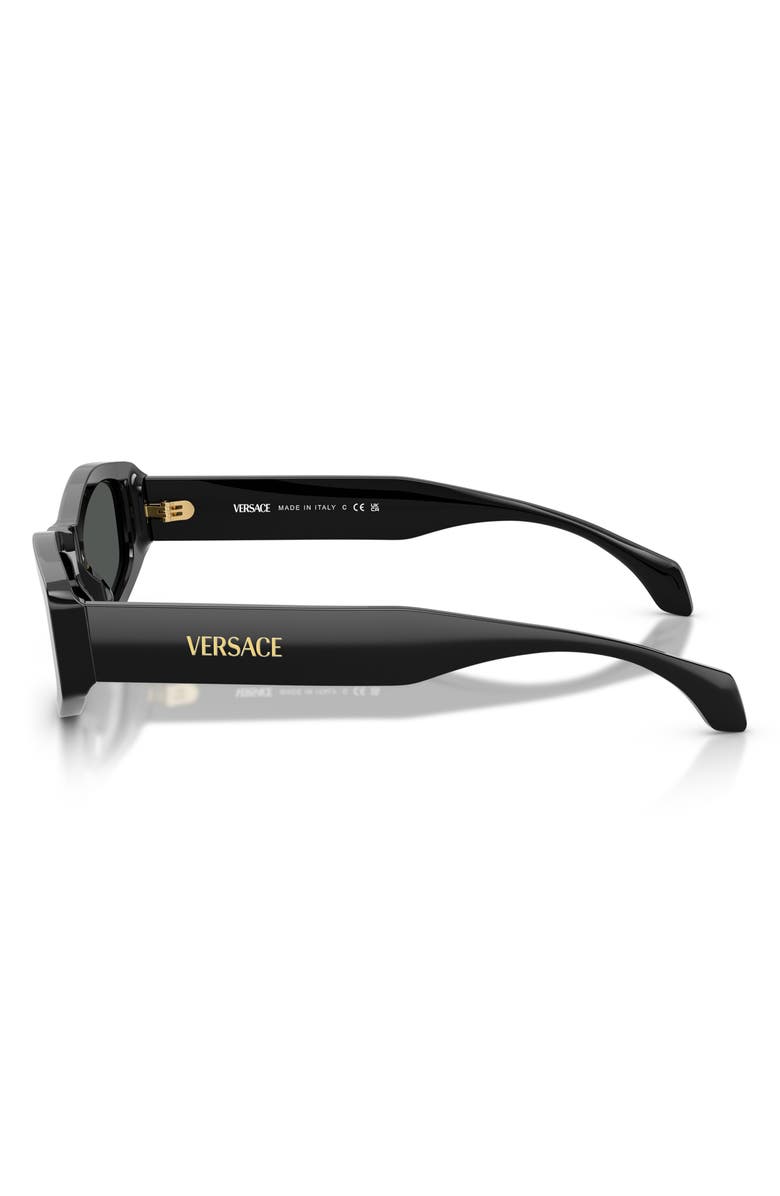 Versace 54mm Irregular Sunglasses, Alternate, color, Black/ Dark Grey