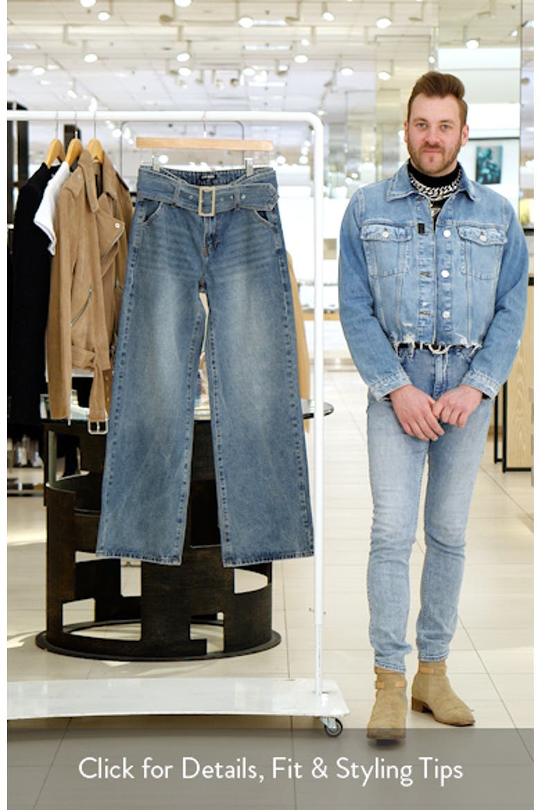 Cove Belted Baggy Low Rise Jeans video