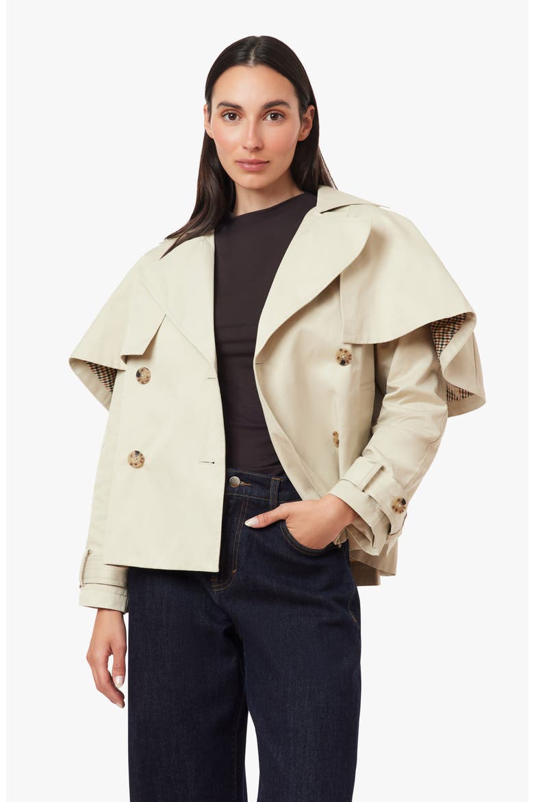 Cropped Trench Jacket, Alternate, color, STONE