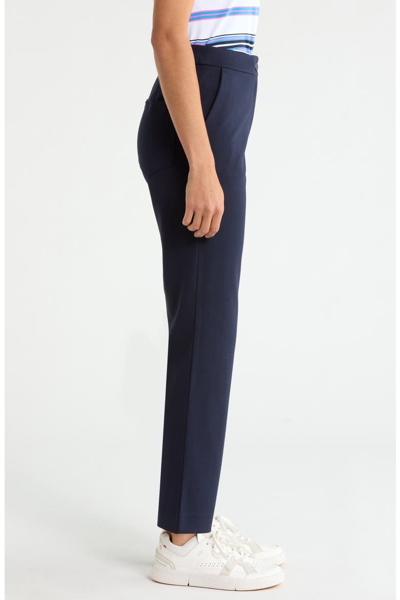 Ponte Slim Fit Trousers, Alternate, color, TWILIGHT