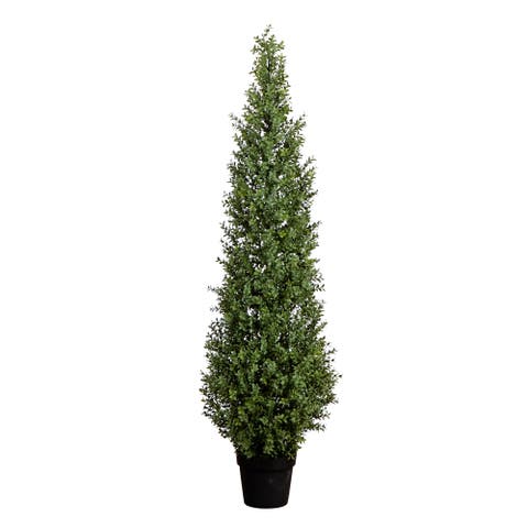 5-ft UV Resistant Artificial Boxwood Topiary Tree (Indoor/Outdoor)