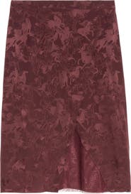 Zadig & Voltaire Julien Horse Print Jacquard Silk Skirt