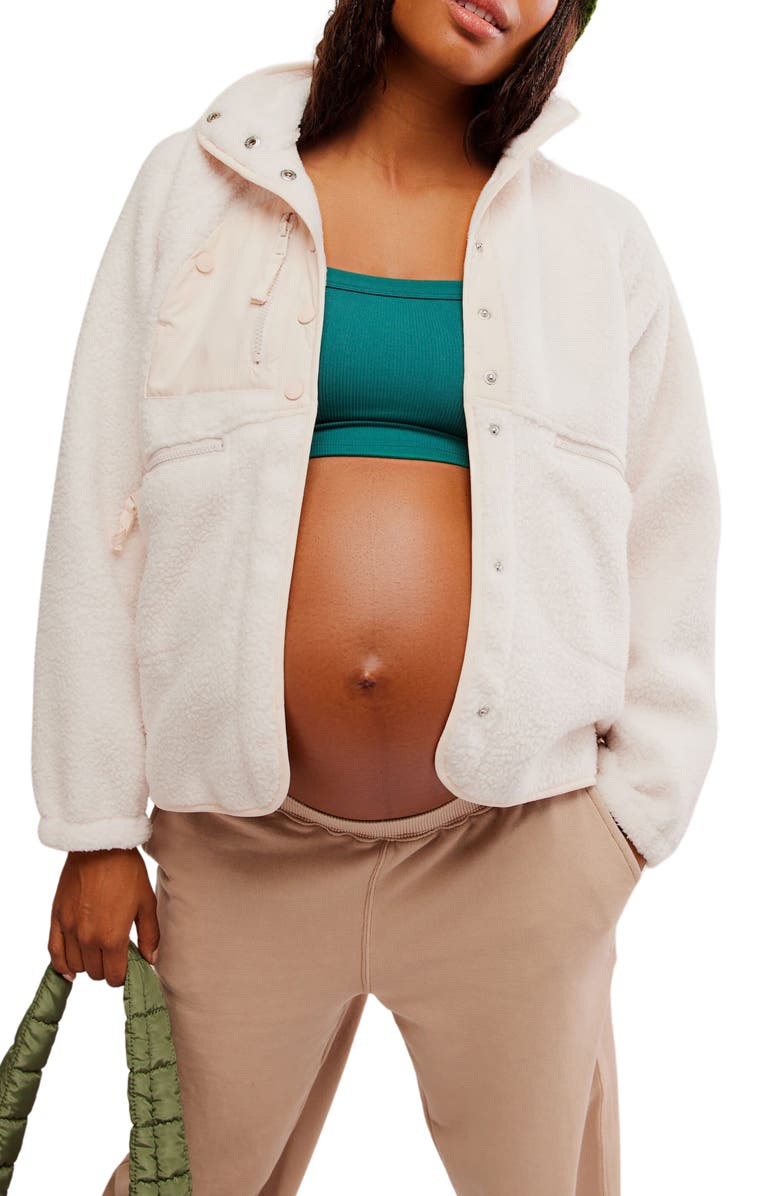 Free People x Hatch Hit The Slopes Fleece Jacket, Main, color, 