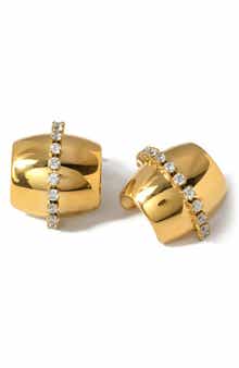 Mini Crystal Hoop Earrings