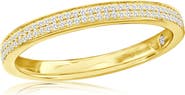 SUZY LEVIAN DIAMONDS 14K Yellow Gold Diamond Stackable Half Eternity Band Ring