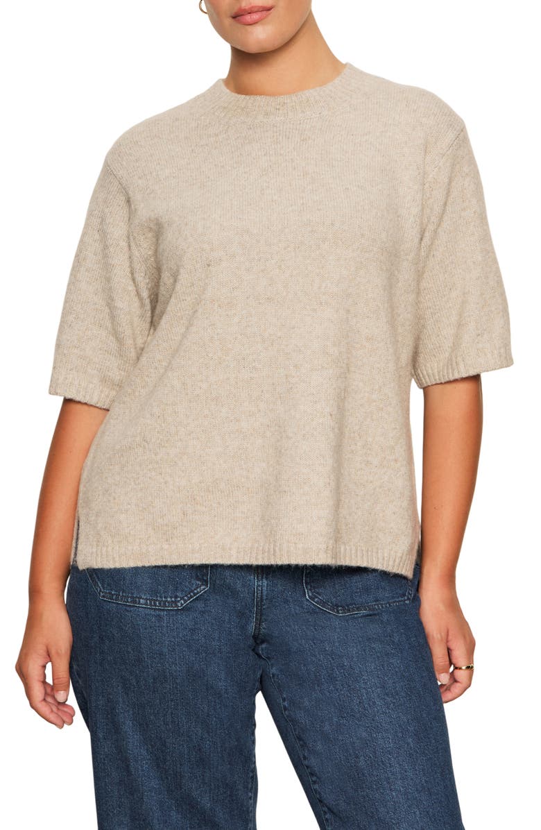 Sanctuary Perfect Sweater Tee, Main, color, Heather Pink