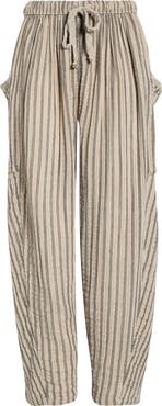 Free People Quin Stripe Cotton Drawstring Pants